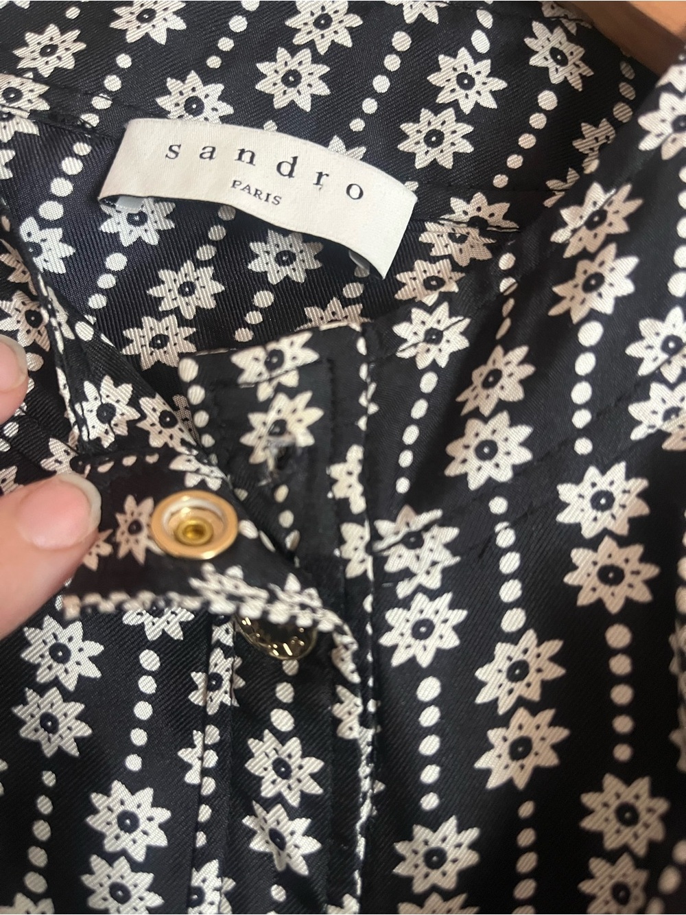Sandro Ruffle Shirt - Picture 8 of 10